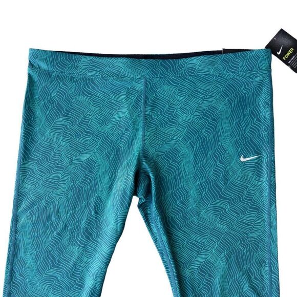 Nike Essential Dri-Fit Tight Crop Running Leggings 848586-346 Women's 2X - Picture 6 of 9